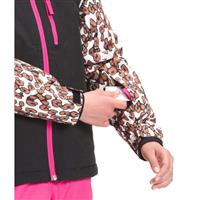 The North Face Snowquest Plus Insulated Jacket - Youth - Pinecone Brown Leopard Print
