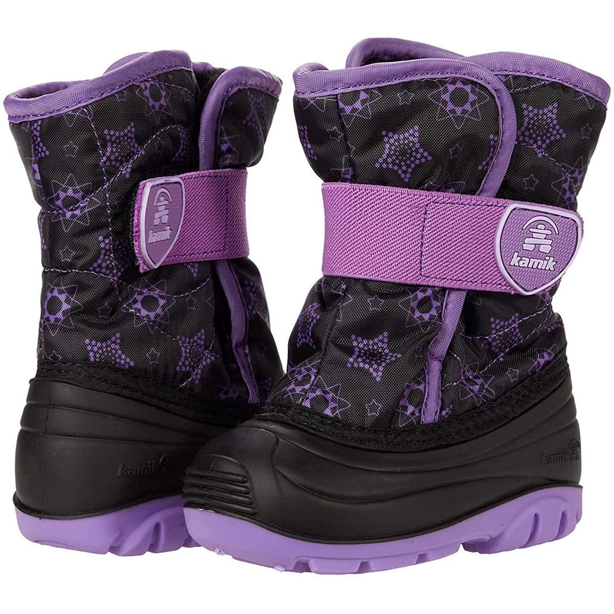 Kamik Kid's Girls Toddler Amarok Faux Fur Snow outlet Boots Rose Black Sz 8 Plum Purple