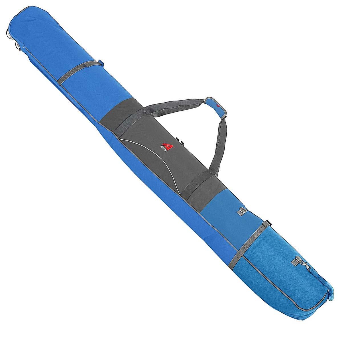 Athalon Padded Wheeling Double Ski Bag Skis