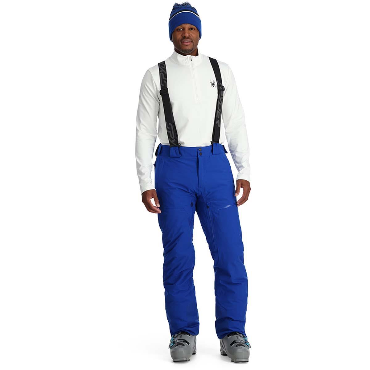 Spyder Running Pants with zip pocket blue, new with tags. Men's