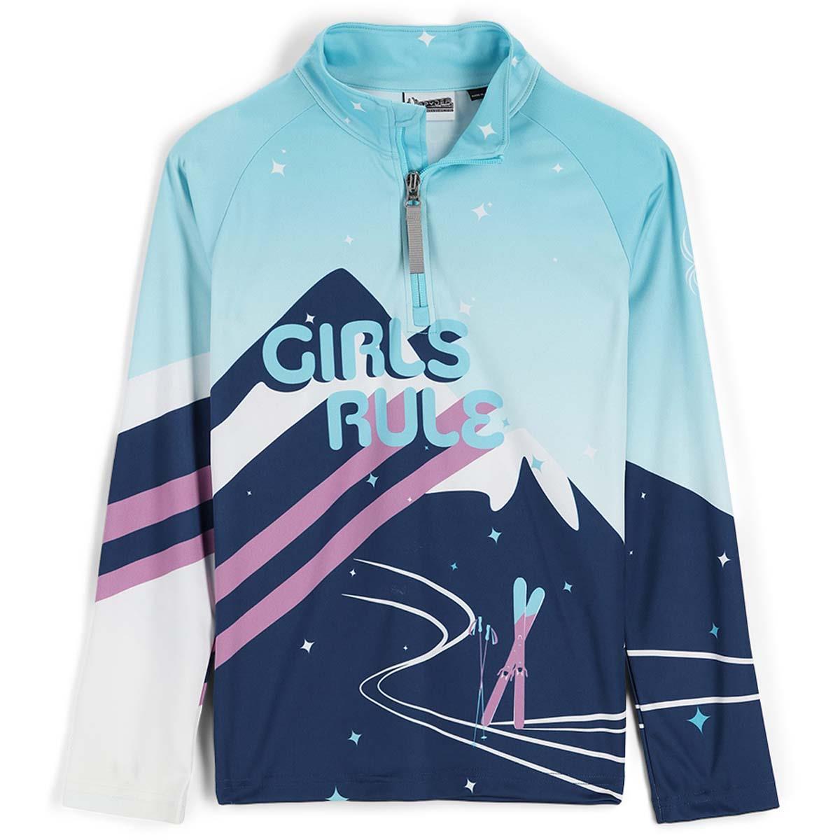 Spyder Girls Speed Fleece Zip T-Neck