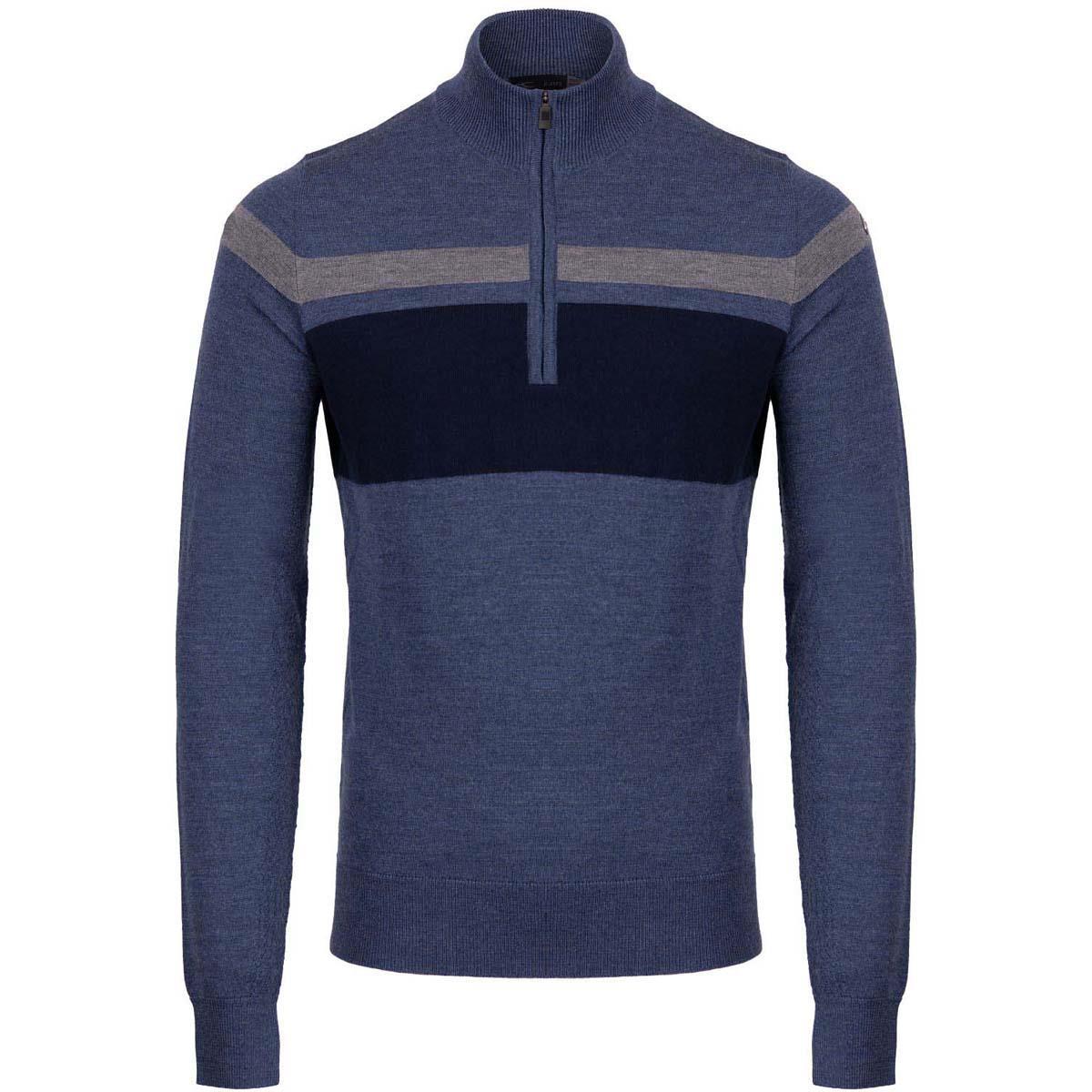 Kjus Men's Stripe Sweater Half Zip | Skis.com