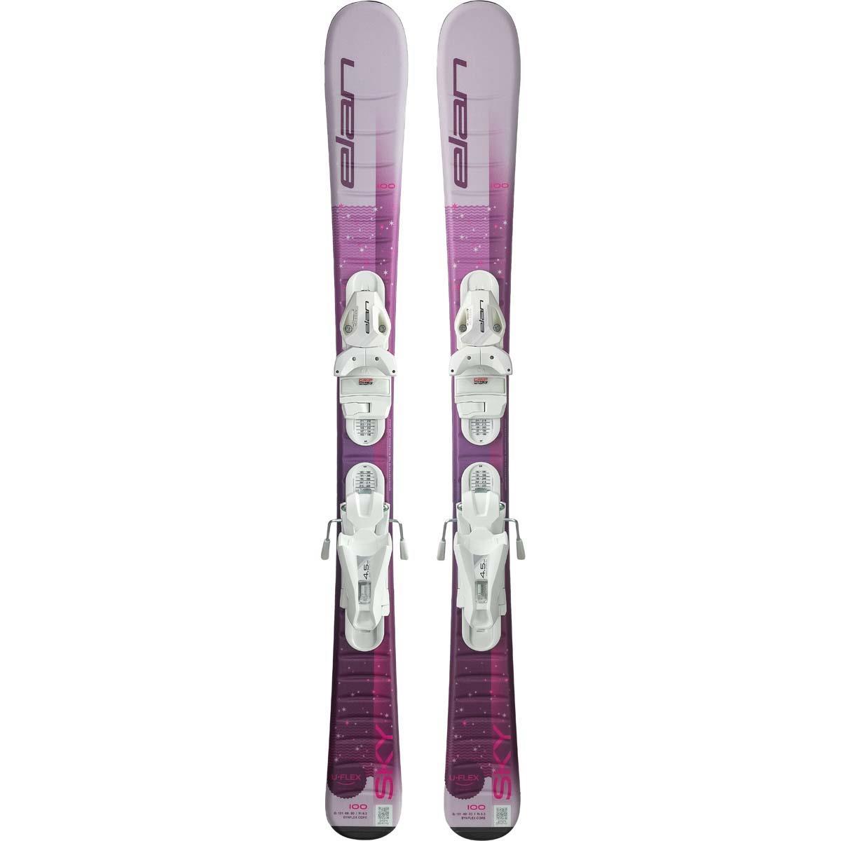 elan スキーセット sky uniflex Elan Sky Junior Shift + EL 4.5 Skis - 2027 model | Skis.com