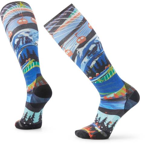 Smartwool Ski Zero Cushion Skication Print OTC Socks - Unisex