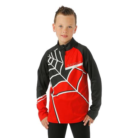 Spyder Web Zip T-Neck - Boy&#39;s