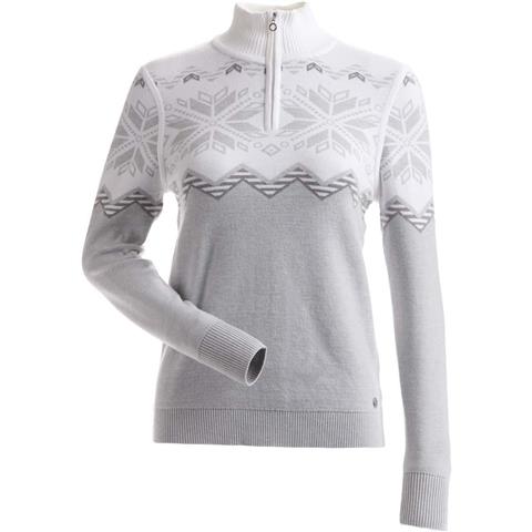 Nils Women's Snowflake 1/4 Zip Sweater