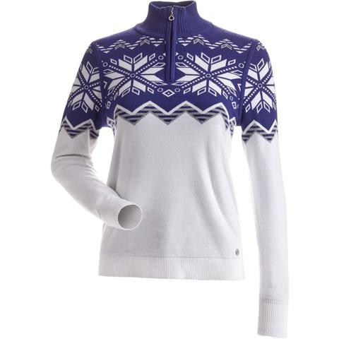 Nils Women's Snowflake 1/4 Zip Sweater