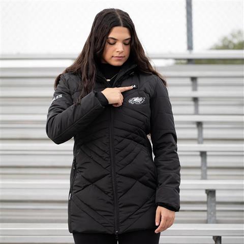 Long heated jacket best sale