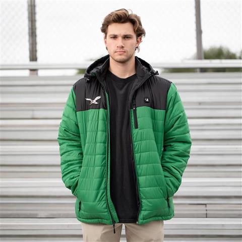 ActionHeat Men's Philadelphia Eagles 5V Puffer Battery Heated Jacket