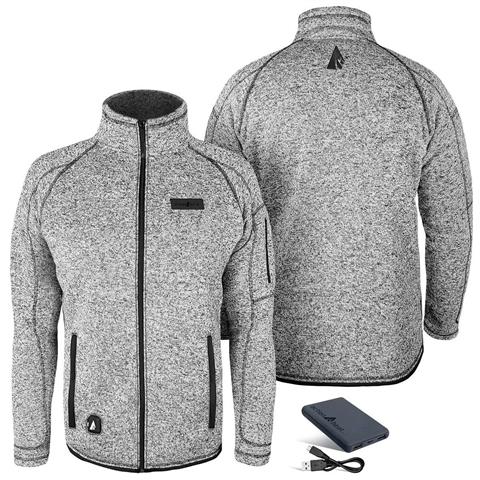 ActionHeat Men's 5V Heated Sweater Knit Jacket
