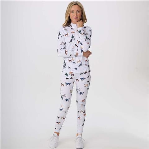 Krimson Klover Women's Dog Days of Snow Top