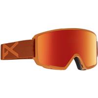 Anon M3 Goggles + Bonus Lens - Orange Frame with Red Solex and Red Ice Lenses
