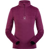 Spyder Shimmer Bug Zip T-Neck - Women's - Raisin