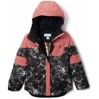 Columbia Mighty Mogul II Jacket - Girl's - Black Aurelian / Dark Coral