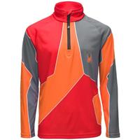 Spyder Divide Zip T-Neck - Boy's - Volcano