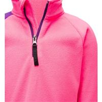 Spyder Speed Fleece Zip T-Neck - Youth Girl's - Bryte Bubblegum