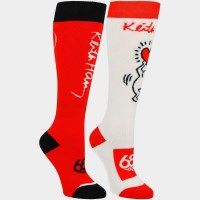 686 Womens Keith Haring Sock 2Pk