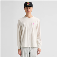 Burton Unisex Elite Long Sleeve T-Shirt - Stout White / Shockwave Pink