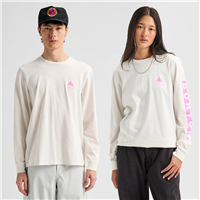 Burton Unisex Elite Long Sleeve T-Shirt - Stout White / Shockwave Pink