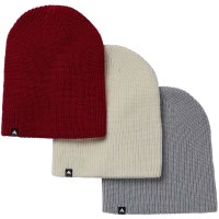 Burton Recycled DND Beanie - 3 Pack - Deep Red / Stout White / Silver Sconce