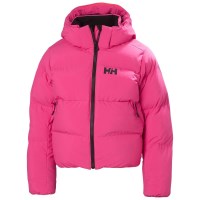 Helly Hansen Juniors' Nora Short Puffy Ski Jacket - Dragon Fruit