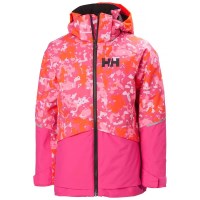 Helly Hansen Juniors’ Stellar Ski Jacket - Dragon Fruit