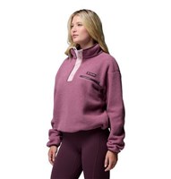Columbia Women's Helvetia II Cropped Half Snap Fleece - Antique Mauve / Mineral Pink