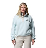 Columbia Women's Helvetia II Cropped Half Snap Fleece - Tea Light / Dark Stone