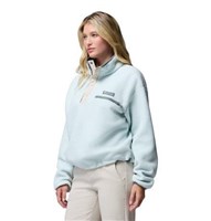 Columbia Women's Helvetia II Cropped Half Snap Fleece - Tea Light / Dark Stone