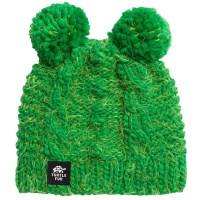 Turtle Fur Fluff Balls Beanie - Kid's - Grass