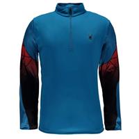 Spyder Webstrong Dry Web T-Neck - Men's - Electric Blue / Rage / Black