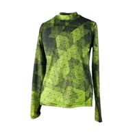 Obermeyer Trestle Sport 75wt Crew - Youth - Green Mesh Print