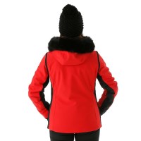 Nils Ellie Faux Fur Parka - Women's - Red / Black