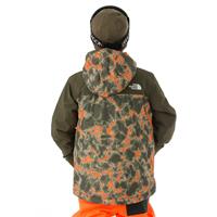 The North Face Snowquest Plus Insulated Jacket - Youth - Power Orange Marble Camo Print