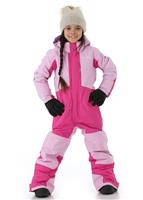 Columbia Buga II Snowsuit - Youth - Pink Ice / Pink Clover