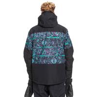 Quiksilver Mission Printed Block Jacket - Men's - True Black High Heritage (KVJ3)