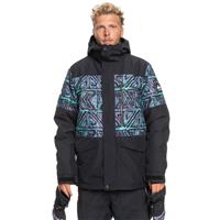 Quiksilver Mission Printed Block Jacket - Men's - True Black High Heritage (KVJ3)