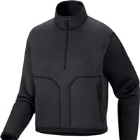 Arc'teryx Women's Covert 1/2 Zip Neck Midlayer - Black Heather