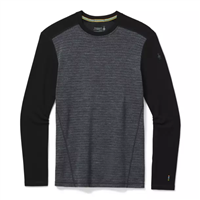 Smartwool Classic Thermal Merino Base Layer Pattern Crew - Men's - Medium Gray Tick