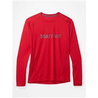 Marmot Windridge with Graphic LS - Men's - Team Red / Steel Onyx