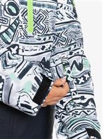 Quiksilver Mission Printed Block Jacket - Boy's - Black Quik Archives Original (KVJ6)