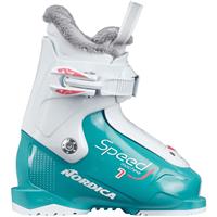Nordica Speedmachine J1 Boots - Youth - Light Blue / White / Pin