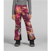 The North Face Girls’ Freedom Insulated Pants - Boysenberry Paint Lightening Small Print