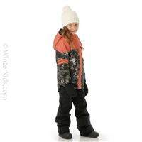 Columbia Mighty Mogul II Jacket - Girl's - Black Aurelian / Dark Coral