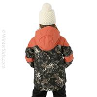 Columbia Mighty Mogul II Jacket - Girl's - Black Aurelian / Dark Coral