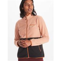 Marmot Women's Rocklin Full Zip Jacket - Rose Gold / Black