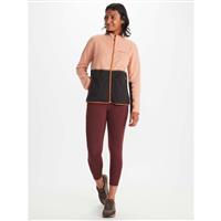 Marmot Women's Rocklin Full Zip Jacket - Rose Gold / Black