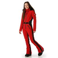 Nils Grindelwald Faux Fur Stretch Suit - Red / Black