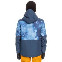 Quiksilver Mission Printed Block Jacket - Boy's - Insignia Blue Quiet Storm (BSN2)