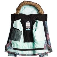 Roxy Girls American Pie Girl Jacket - Fair Aqua La Palmeraie Rg (BDY2)